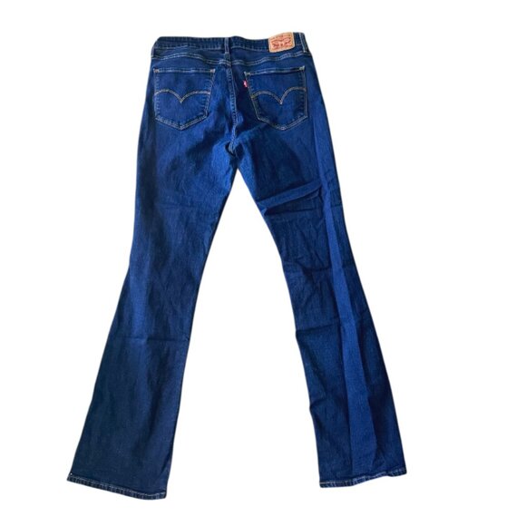 Levi's 725 High Rise Bootcut Women's Jeans Blue Wash Dark Ingigo Sz.30 - Picture 3 of 12